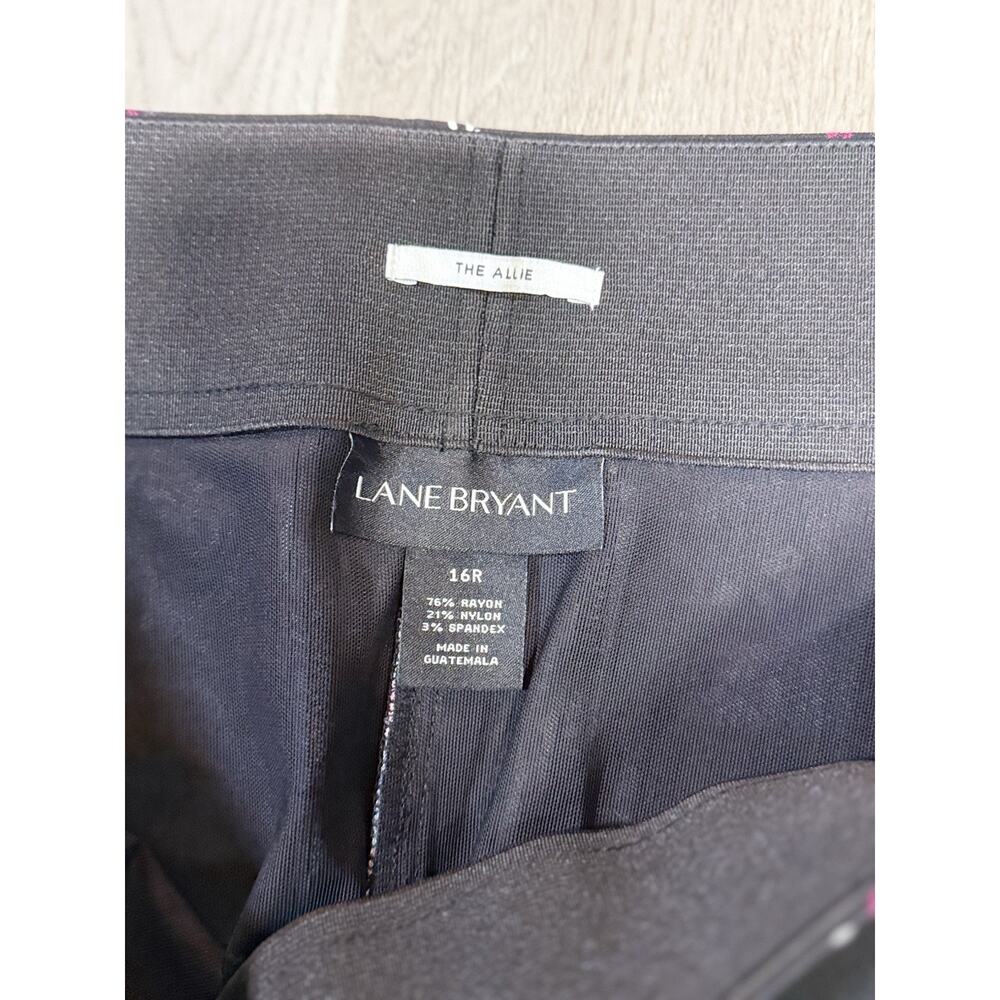Lane Bryant The Allie Skinny Ankle Pants Women 16 Reg Black Floral Stretch NWT - Picture 4 of 10